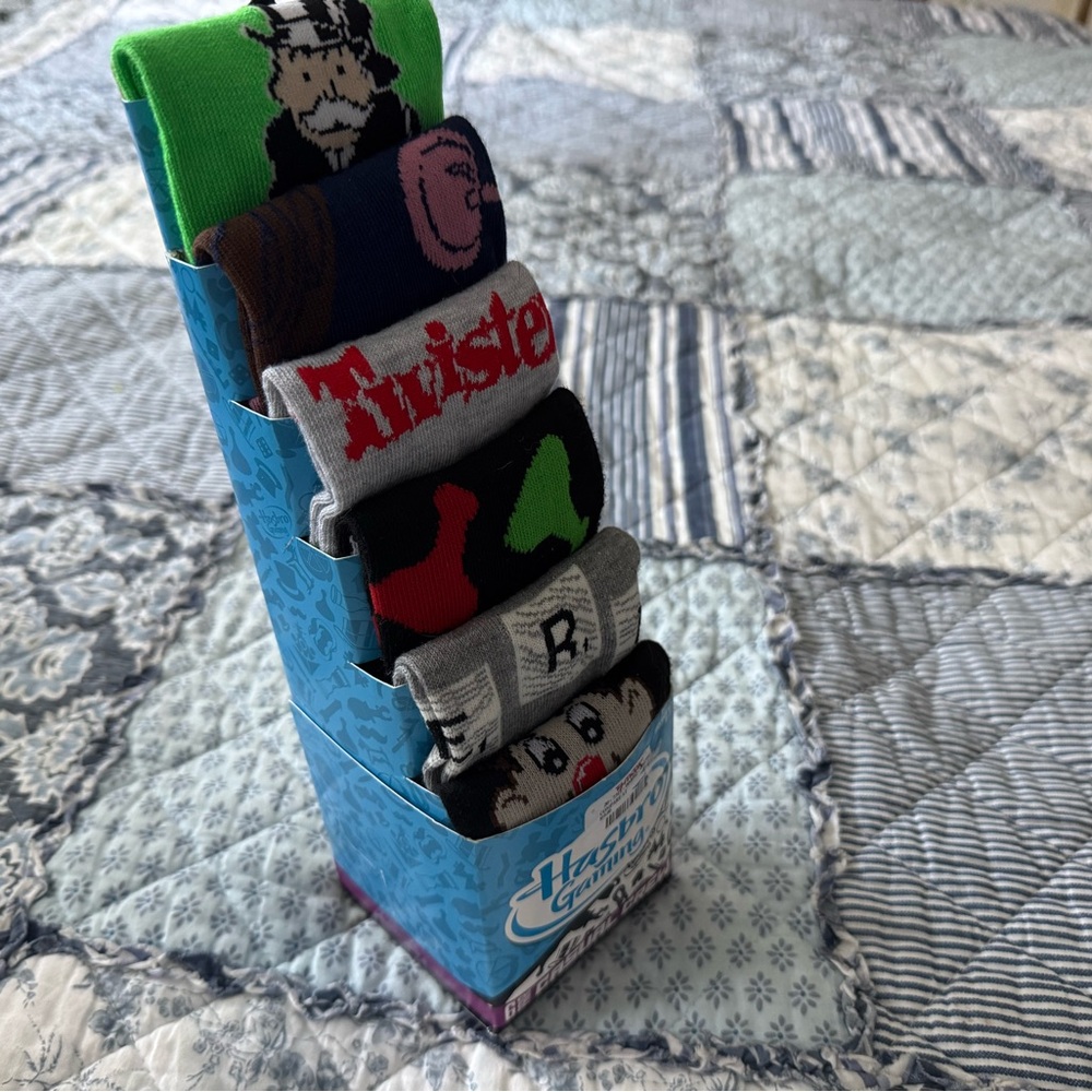 Hasbro Men's Fun Game Socks Set